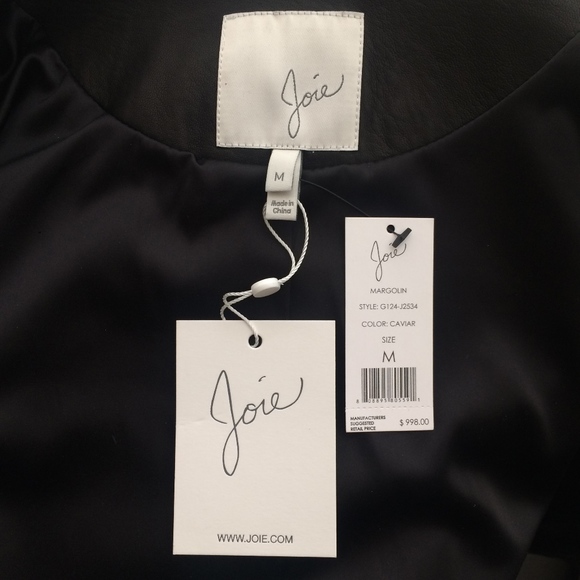 Joie | Black Studded Leather Moto Jacket - Picture 7 of 8